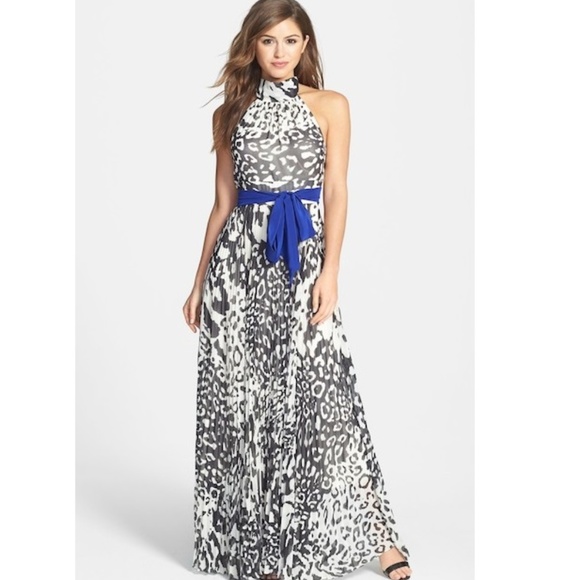 eliza j ruffle maxi dress